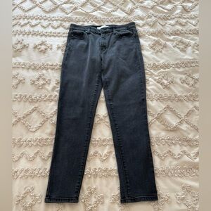 KanCan women’s Dark Gray Straight Jeans